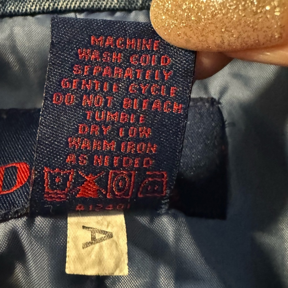 VTG Classic Blue Jean Jacket Blazer Plus Size 1X Oversized Denim&Co Office Wear - Picture 5 of 13